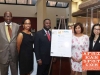 Michael T. Pugh with Commissioner Lorelei Salas - Carver Bank hosts IDNYC Pop-Up Enrollment Center in Harlem
