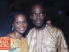 Amini Kajunju with Aziz Gueye Adetimirin - Africa-America Institute's 30th Annual Awards Gala