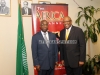 Tete Antonio, Permanent Observer of the African Union to the United Nations, with Mark Walton, The Africa Channel Executive Vice President, Sponsorship and Corporate Development