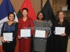 Honorees Ramona Roopnarine of NYC & Company, Natalie Y. River of NYC Housing Authority, Christine Norman of the Department of Citywide Administrative Services and Gwendolyn Hopkins of the Department of Education