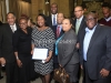 Honoree Christine Norman of the Department of Citywide Administrative Services with staff members