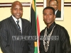 H.E. George Monyemangene, Consul General of South Africa with David Tlale