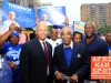 Harlem Day 2013 - Mayoral candidate Bill Thompson with Congressman Charles Rangel and Assemblyman Keith Wright