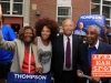 Harlem Day 2013 - Mayoral candidate Bill Thompson with Congressman Charles Rangel, Hazel Dukes and Brianna Colette