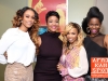 Designer Kimberly Goldson with Elise Neal, Brandice Henderson, and Tami Romans - Harlem\'s Fashion Row Spring 2014 - Red Carpet