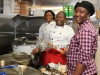 Senegalese chef Asta with staff