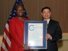 New York City Comptroller John C. Liu with honoree Blondel Pinnock