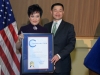 New York City Comptroller John C. Liu with honoree Amy Mak Chan