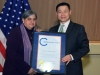 New York City Comptroller John C. Liu with honoree Rev. Dr. Terry Troia