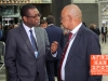 Youssou NDour with Mahmoud Saleh - President Macky Sall at the UN