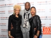 Actor Malik Yoba with Célia and Hélène Faussart of Les Nubians at Shared Interest\'s New York City screening of \"Mandela: Long Walk to Freedom\"