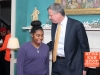 New Yorkers meet NYC new mayor De Blasio at Gracie Mansion on January 5, 2014