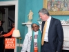 New Yorkers meet NYC new mayor De Blasio at Gracie Mansion on January 5, 2014