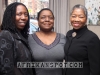 Althea Burton, Center Manager and director of Programs, Project Enterprise with Genita Ingram and Veronica Jones