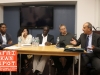 Panelists Tseliso Thipanyane, Tamara Al-Rifai, Milton Allimadi, Danny Schechter, and Osama Abdel Khalek