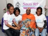 Zeinab Eyega Sauti Yetu's founder with Bintou, Sarata, and Mamou