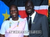 Human rights activist Simon Deng with actor, model and activist Ger Duany