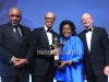 Ingrid Saunders Jones, vice president for Global Community Connections of the Coca Cola Company, recipient of the UNCF President’s Award with Dr. Michael L. Lomax