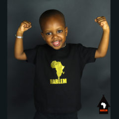 Africa in Harlem T-shirt manches courtes Noir Doré – Enfants